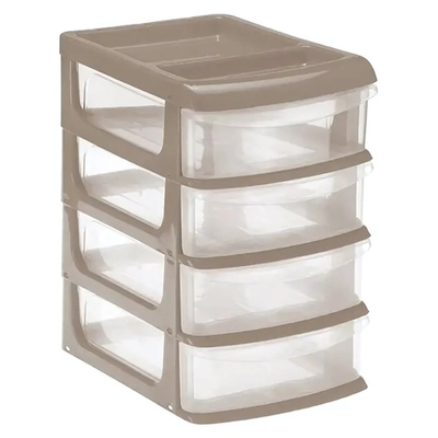 Бокс универсальный большой (4 секции) капучино