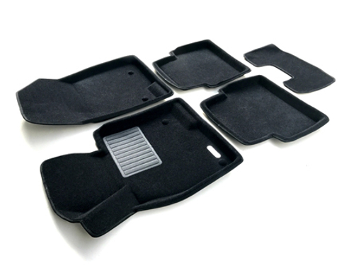 Коврики салона для MAZDA 3 (2014-) Euromat 3D Business черные. Арт. EMC3D-003411