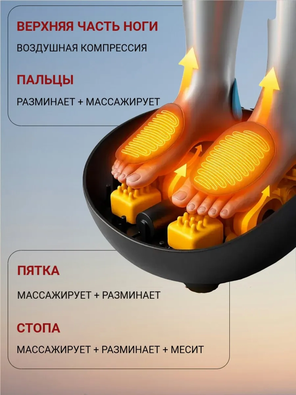 Массажер для ног и ступней электрический на подарок