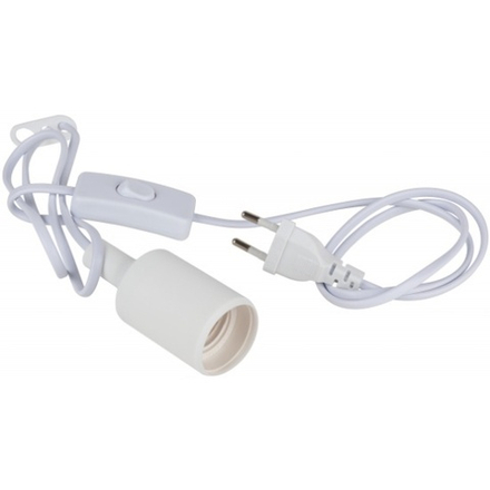 Светильник для фитоламп с цоколем Е27 ЭРА FITO-Holder E27 с проводом и выключателем