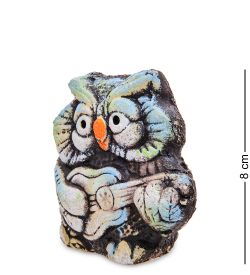 KK-366 Фигурка «Сова с гитарой» шамот