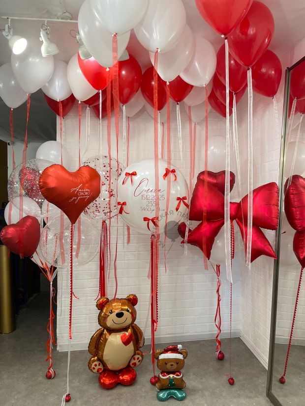 Воздушные шары на выписку для девочки №8847