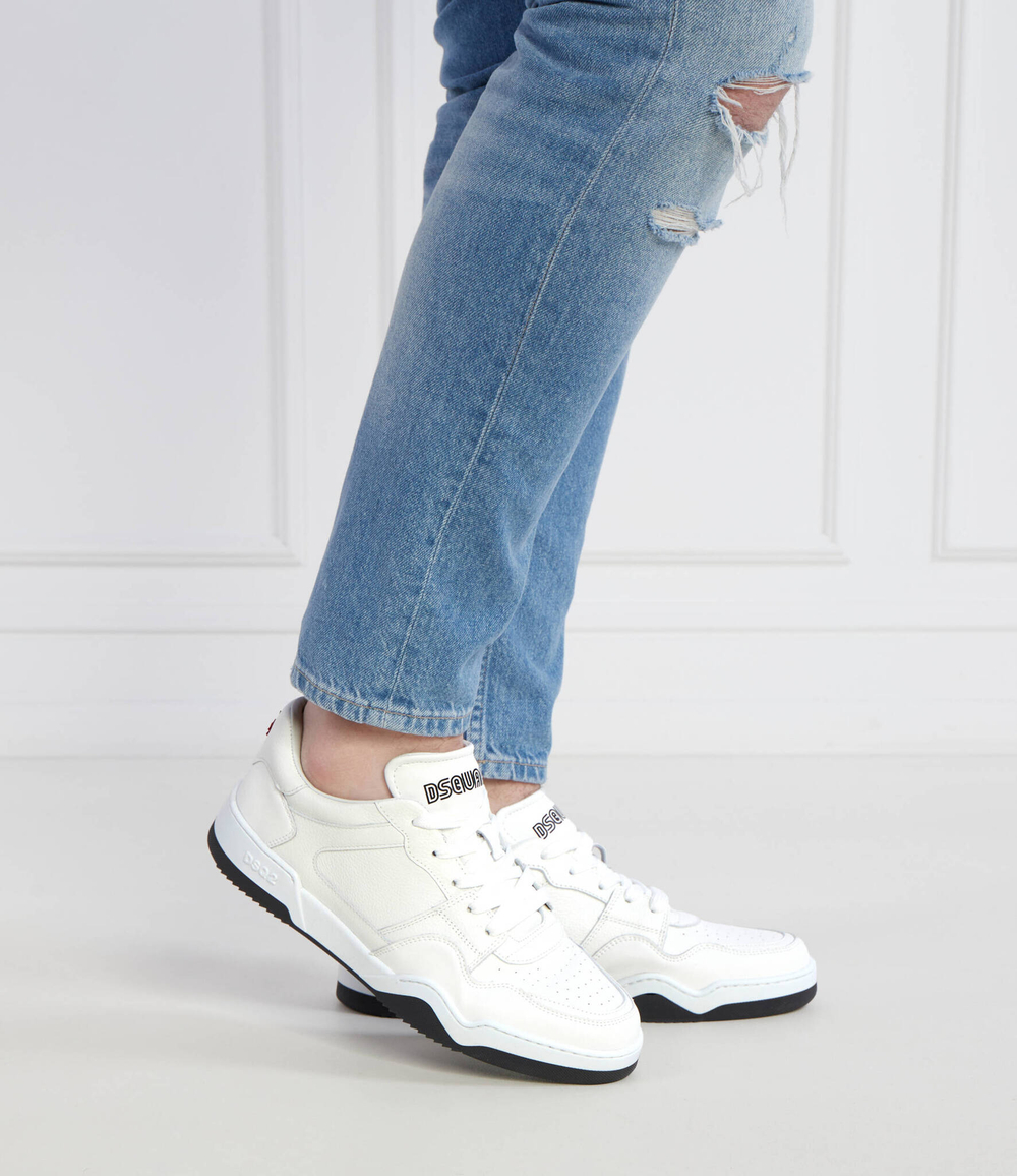 Кожаные кроссовки Dsquared2 - белый(SNM0355 01504867)