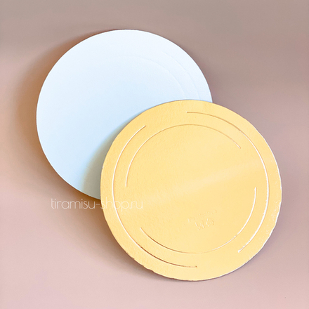 УЦЕНКА Подложка золото/жемчуг, 28 см, усиленная 3,2 мм