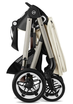 Коляска Cybex Talos S Lux TPE complete 2 в 1 Seashell Beige с дождевиками