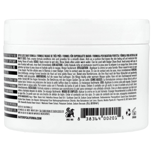 Baxter of California, средство для очень гладкого бритья, для всех типов кожи, 240 мл (8 жидк. унций)