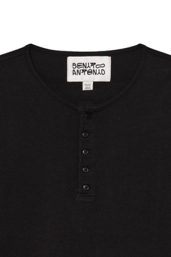ZARA X BENITO ANTONIO ФУТБОЛКА С ДЛИННЫМИ РУКАВАМИ, ЧЕРНЫЙ
