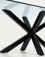 Стол Arya 160x90 стекло черный