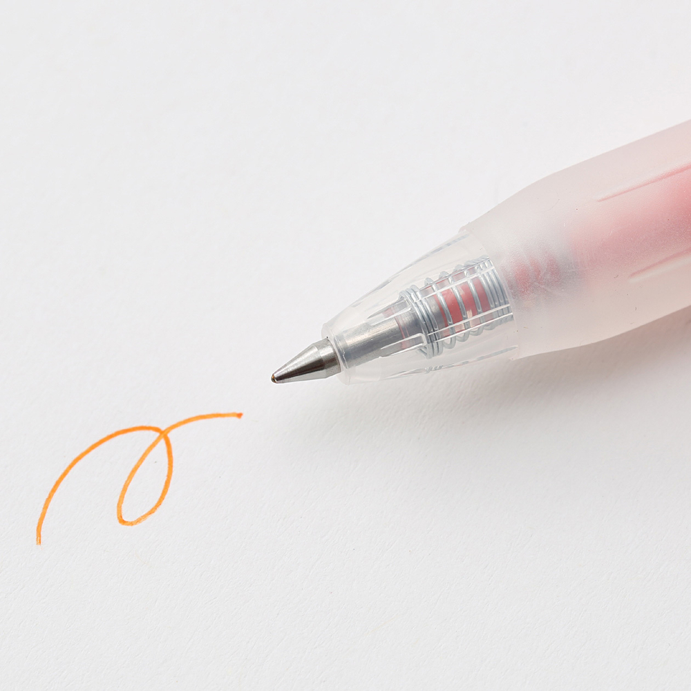 Гелевая ручка Muji Knock 0,5 мм (оранжевая)