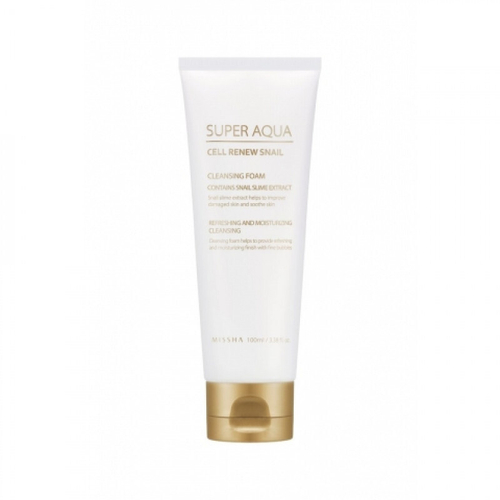 Missha Super Aqua Cell Renew Snail Cleansing Foam пенка для умывания с улиточным экстрактом