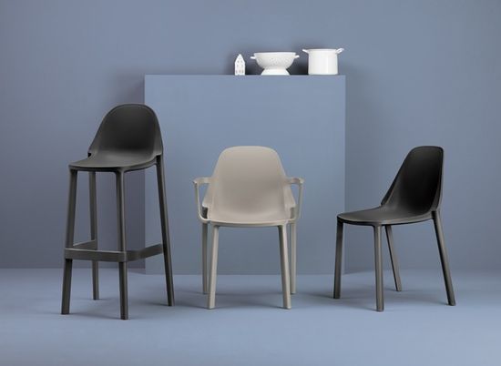 Стул барный пластиковый Piu Италия