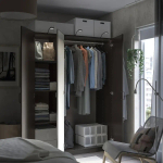 Гардероб- IKEA PAX/FORSAND / ПАКС/ ФОРСАНД ИКЕА, 150х60х201 см, темно-коричневый
