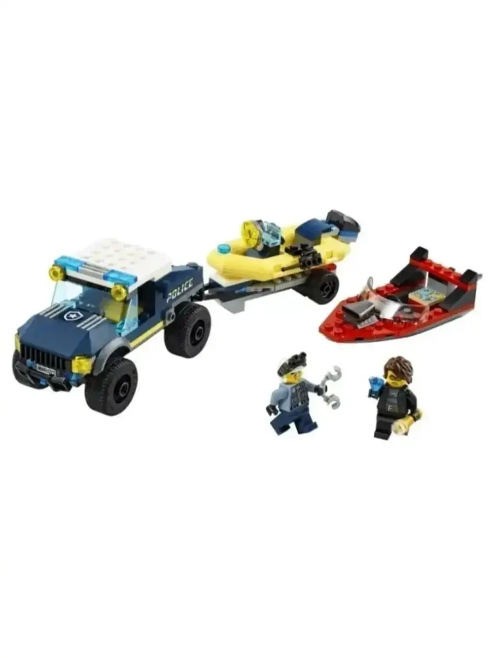 Конструктор Сити Полицейская лодка 178 деталей 11618