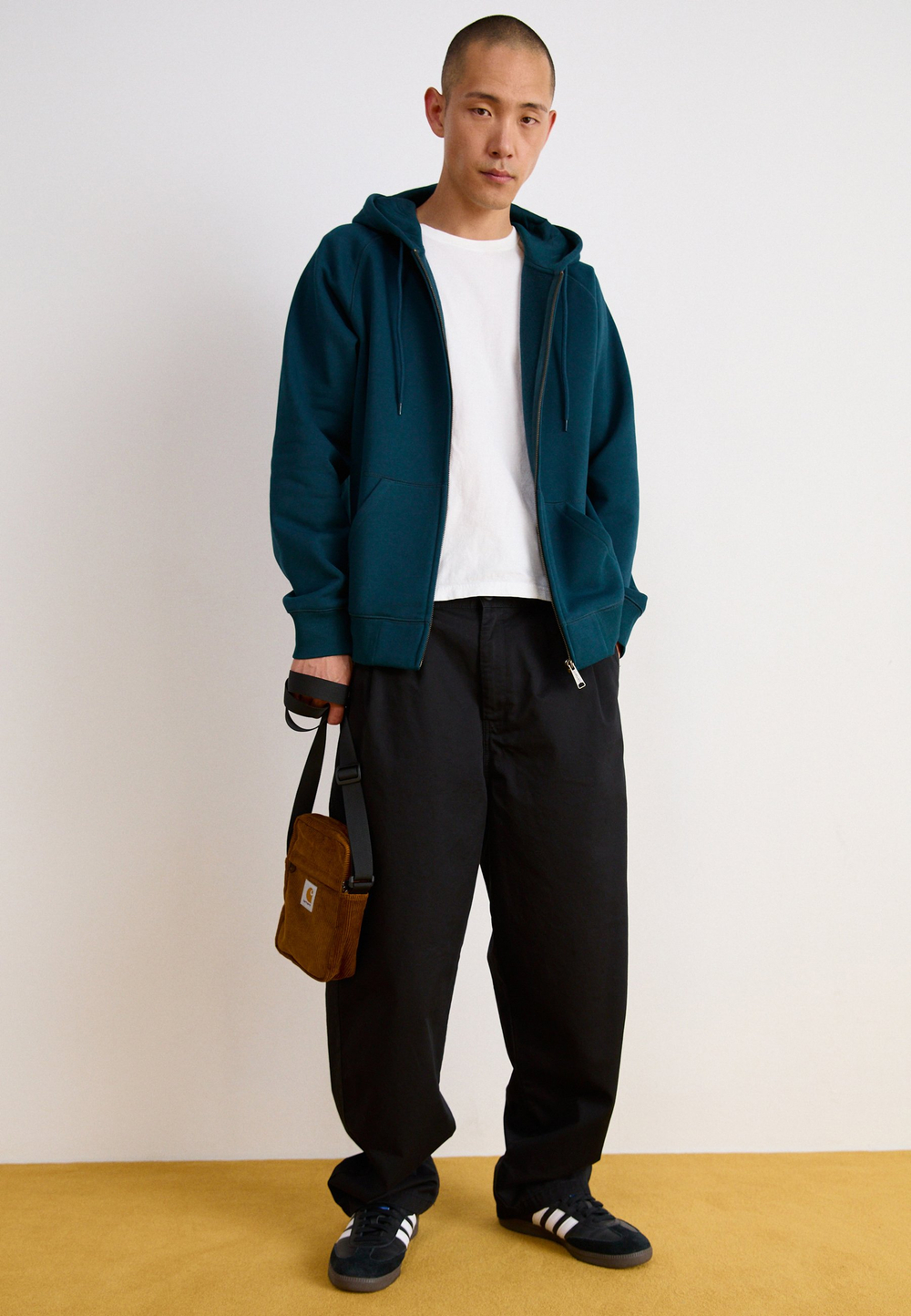 Carhartt WIP MERRICK LENEXA - Тканевые брюки - Чёрный