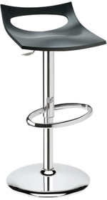 Стул барный пластиковый Scab Design Diavoletto, хром, антрацит