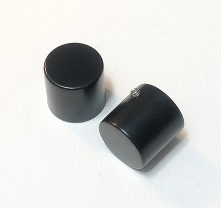 Наконечники "Готика Кап" d20 мм, цвет черный