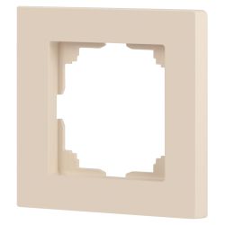 Рамка для розеток и выключателей Intro Accent 6-501-02 на 1 пост, СУ, слоновая кость