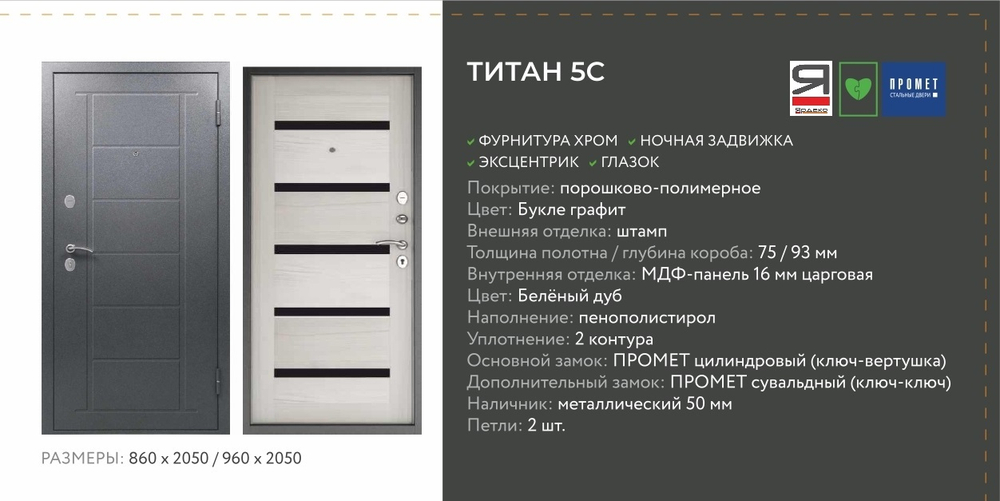 Описание и характеристики Промет Титан 5С