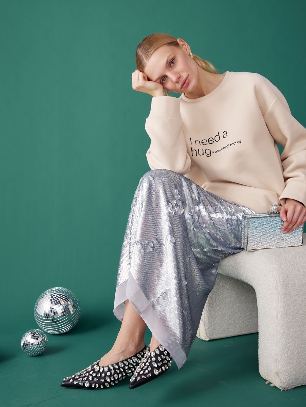 ЮБКА В ПАЙЕТКАХ SILVER