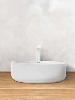 Раковина накладная (матовая белая) WeltWasser WW  ELBACH 3134 MW 355х355х120