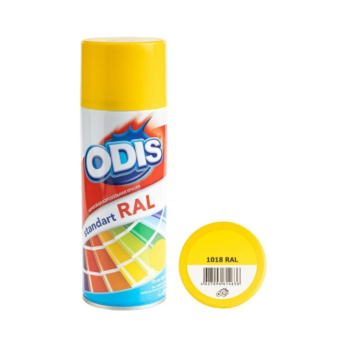 Краска-спрей ODIS цинково-желтый №1018 450мл (12)