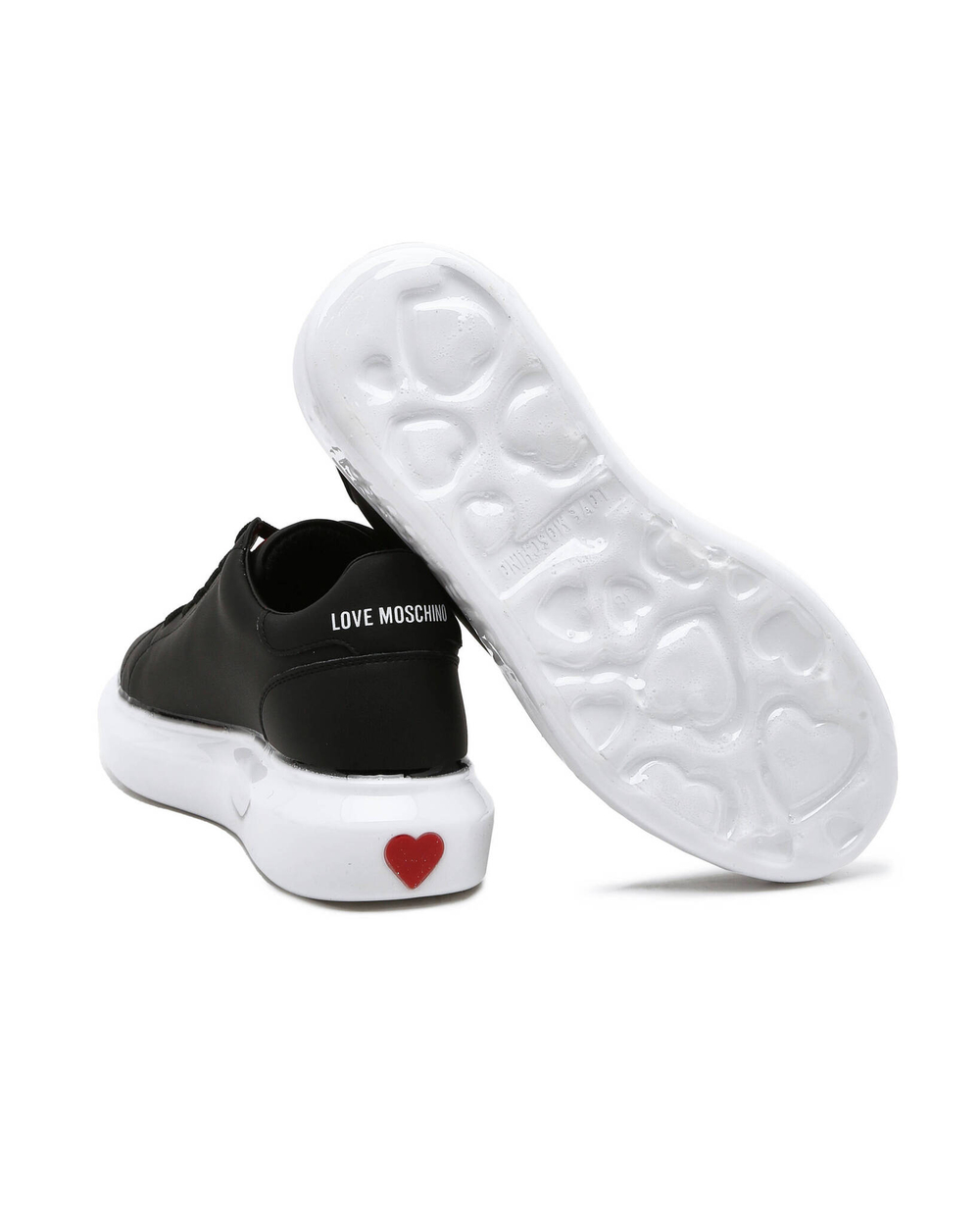Кожаные кроссовки Love Moschino - черный(JA15174G0FIAY)