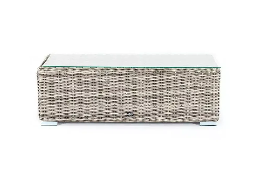 "Фабриция" журнальный столик из искусственного ротанга, цвет серый