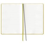 Блокнот А5 (148x213 мм), BRAUBERG "Tweed", 112 л., гибкий, под ткань, линия, желтый, 110967