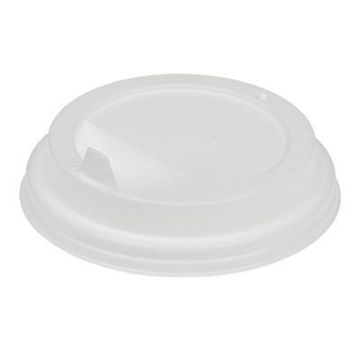 Крышка для стакана (d-90 мм) закрытый питейник БЕЛАЯ матовая УК-90К Каштан (100/2000 шт.)