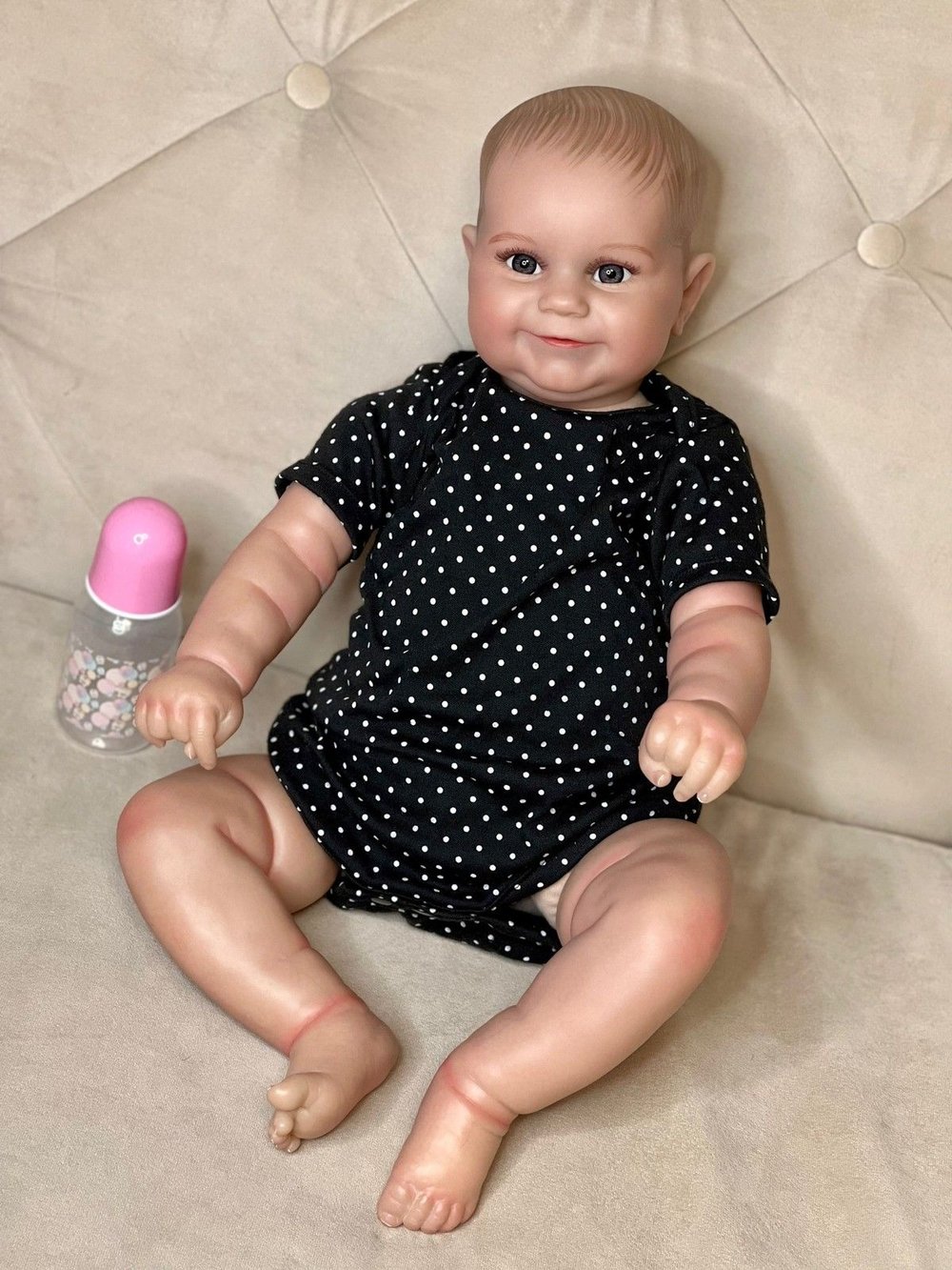 Кукла Реборн мягконабивная 60см в пакете (FA-100A)