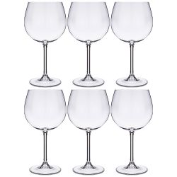 НАБОР БОКАЛОВ ДЛЯ ВИНА ИЗ 6 ШТ. "GASTRO/COLIBRI" 570 МЛ ВЫСОТА=21 СМ (КОР=8НАБОР.)