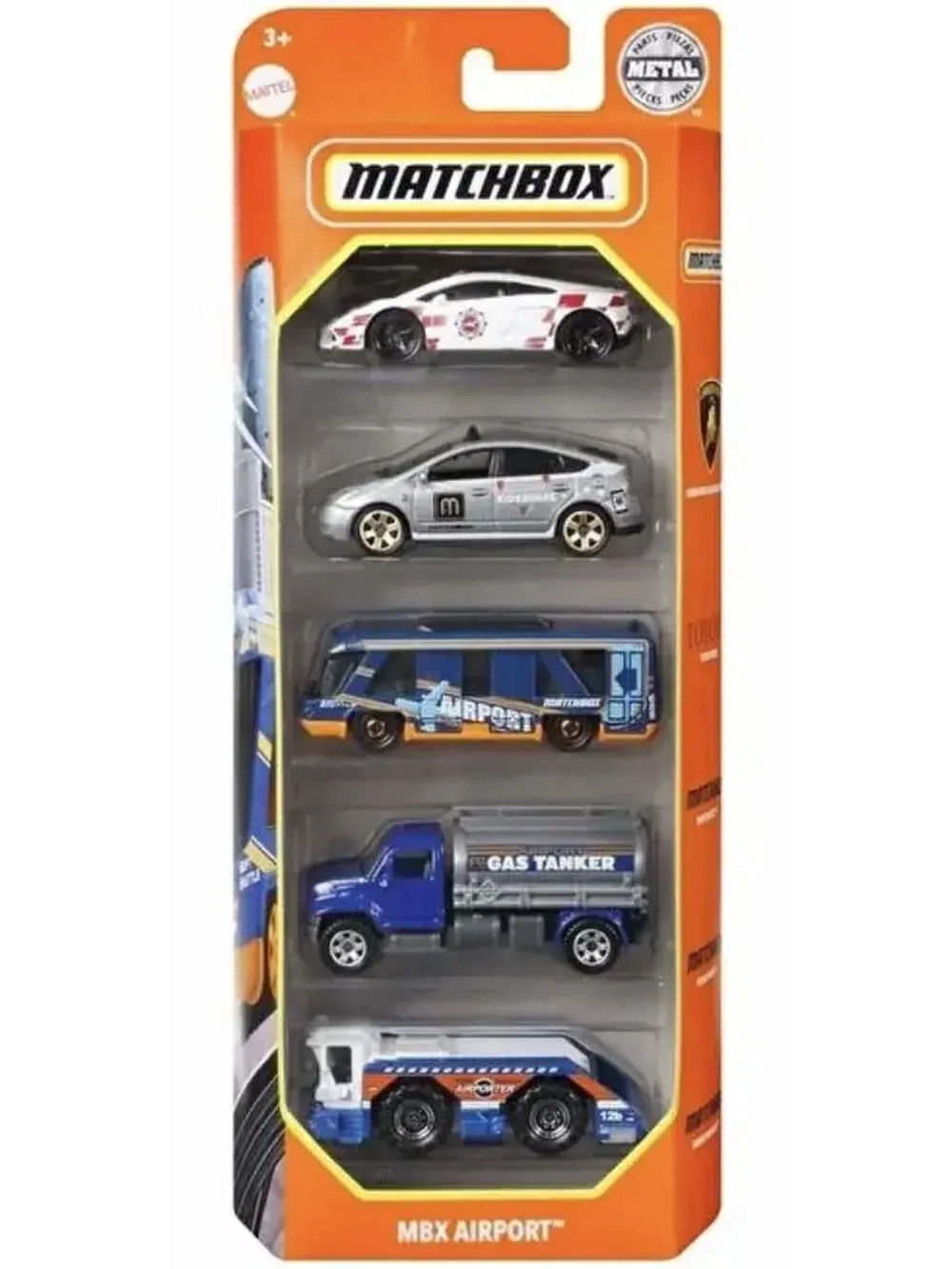 Набор из 5 машинок Хот Вилс Matchbox MBX Airport