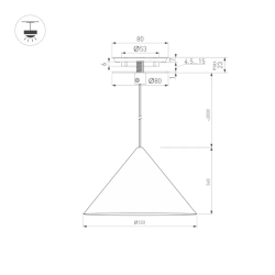 Светильник SP-MAKOTO-R550-14W Warm3000 (BK, 36 deg, 230V, TRIAC) (Arlight, IP20 Металл, 3 года) 054161