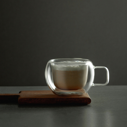 SATOSHI Кружка с двойными стенками, 250мл, 9х5,5х7,6см, стекло