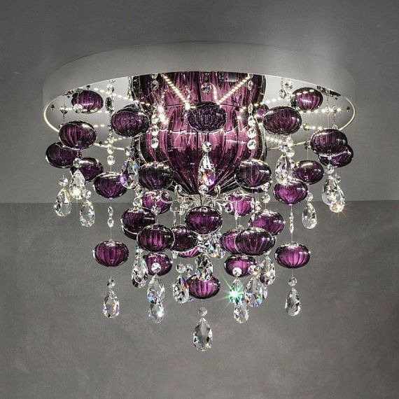 Потолочная люстра Masiero Luxury Purple Globe/PL Led (Италия)