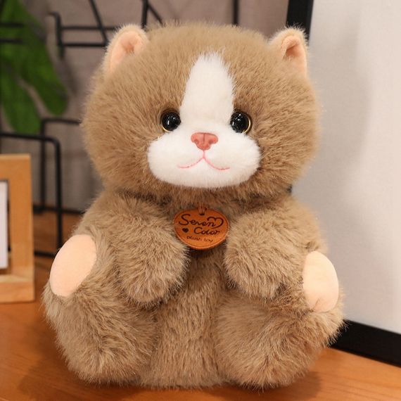 Yumşaq oyuncaq \ Мягкая игрушка \ Soft toys Sitting Lazy Cat Doll Brown