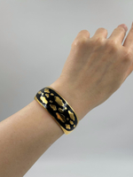 Браслет с чёрной эмалью