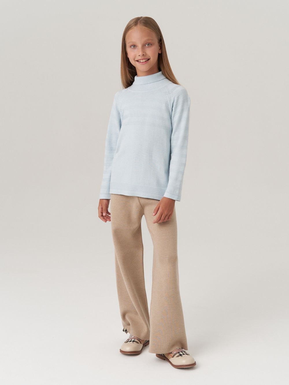 Водолазка в школу для девочки AT743  голубой