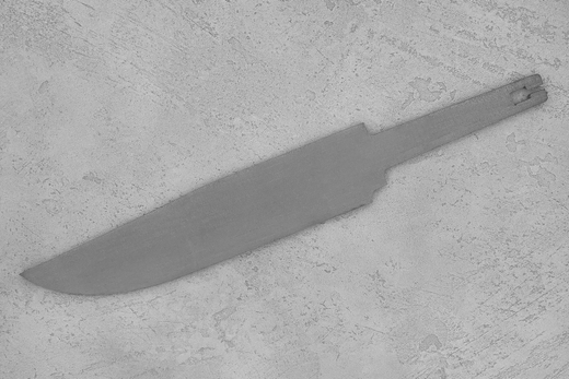 Заготовка для ножа, сталь 8Cr14MoV 4,1мм. Модель "Боуи-I" с клинком 210мм, ТО 61-62HRC