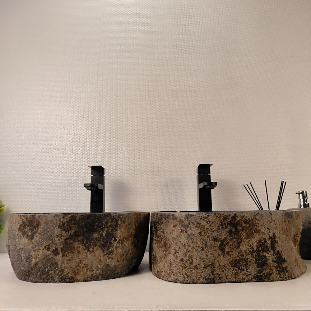 Раковина из речного камня ПАРА! RS-65334 40*35*15 0865