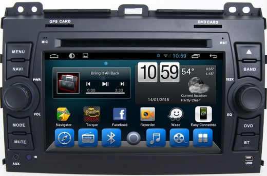 Магнитола для Toyota Land Cruiser Prado 120, Lexus GX470 (экран климата внизу) - Carmedia KR-7095-S10 Android 10, ТОП Процессор, 4ГБ-64ГБ, SIM-слот