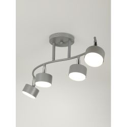 Светильник настенно-потолочный спот Rivoli   7077-704 4хGX53 15 Вт поворотный