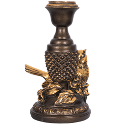 Подсвечник Птичка Терра правый Бронза