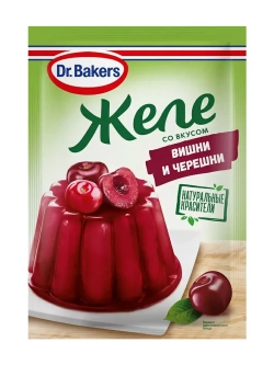 Желе со вкусом Вишни и Черешни 45 г * 5 шт
