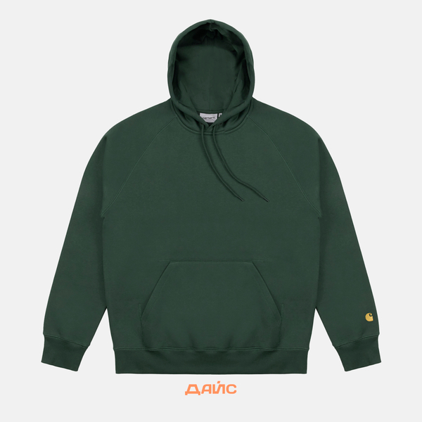 Толстовка мужская Carhartt WIP Hooded Chase Sweatshirt артикул:I033661_sycamore - купить в магазине Дайс