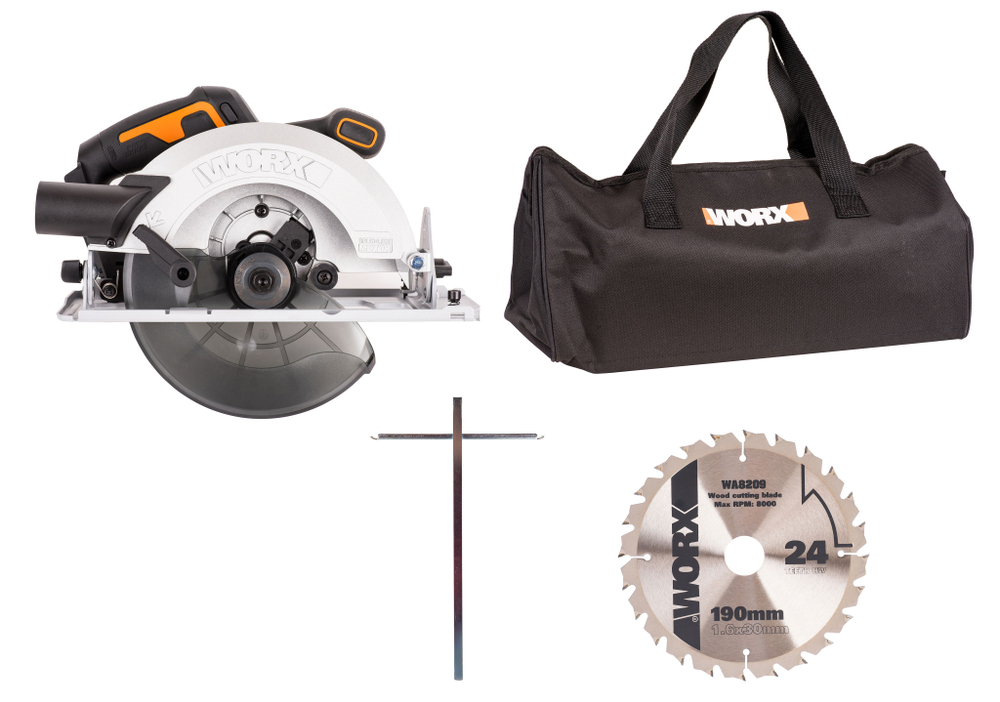 Циркулярная пила аккумуляторная бесщеточная WORX WX520.9