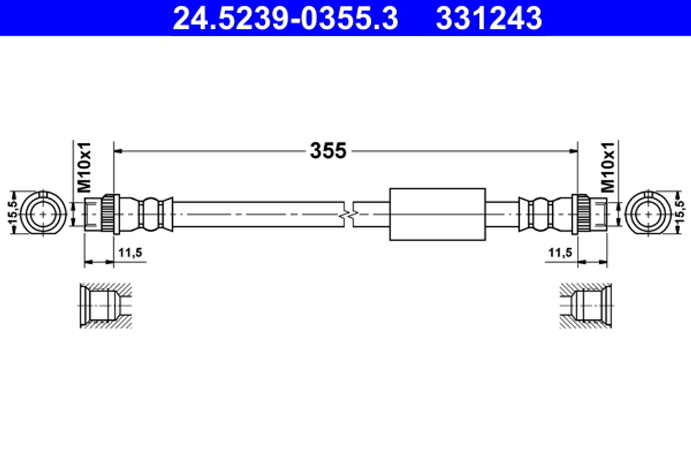 ATE - 24523903553-ATE - Brake Hose