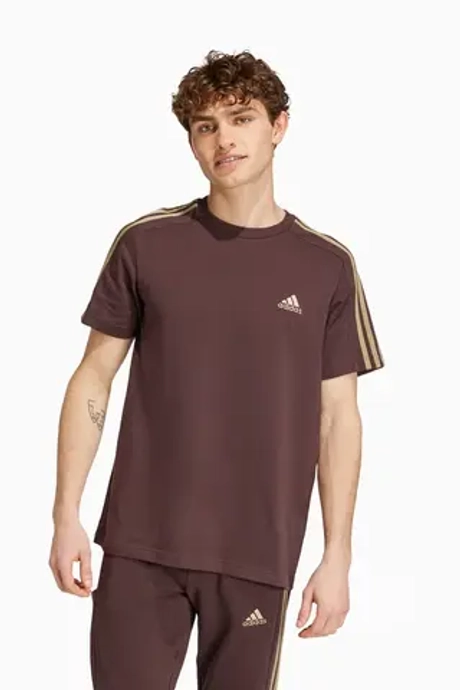 Футболка adidas Essentials Single 3S Tee - коричневый