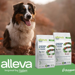 Корм Аллева Холистик Holistic Chicken & Duck + Aloe vera & Ginseng Mini для взрослых собак мелких пород, с курицей и уткой, алое вера и женьшенем, 2 кг