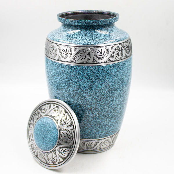 Урна для праха металл "Голубой гранит"